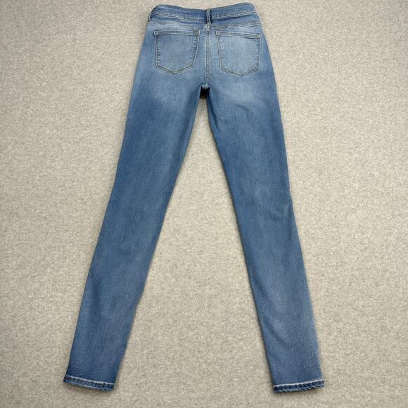 Old Navy Jeans SZ 6 Tall Rockstar Super Skinny Light Wash Denim Built-in Sculpt - Picture 4 of 11